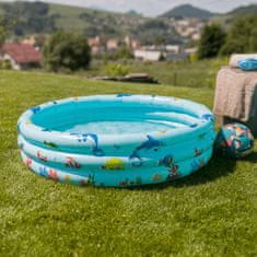 KONDELA Detský nafukovací bazén Lome - modrá