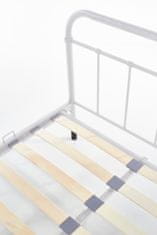Halmar Kovová jednolôžková posteľ s roštom Linda 120 - biela