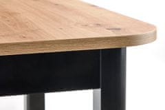 Halmar Rozkladací jedálenský stôl Florian - dub artisan / čierna