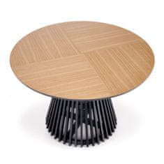 Halmar Okrúhly jedálenský stôl Miyaki - dub prírodný / čierna