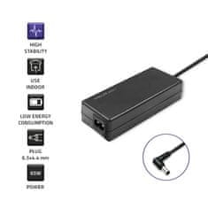 Qoltec  Napájač, sieťový adaptér pre monitor LG / Samsung 65W | 19V | 3,42 | 6,5*4,4 | + napájací kábel