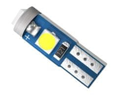 SEFIS LED žiarovka T5 3030 3SMD 1,2W pre podsvietenie budíkov palubnej dosky biela