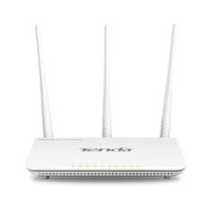 Tenda F3 - Wireless-N Router 802.11b/g/n, 300Mb/s, 1x WAN, 3x LAN, 3x Ext. Ant.