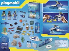Playmobil Christmas 70776 Adventný kalendár "Zábava vo vode Nasadenie policajných potápačov