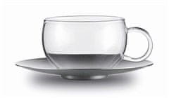 Jenaer Glas Šálka na čaj s podšálkou, Good Mood, balenie 2 ks, JENAER GLAS