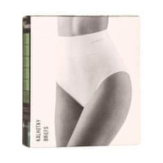Gina Dámske sťahovacie nohavičky bambusové biele (00040) - veľkosť L