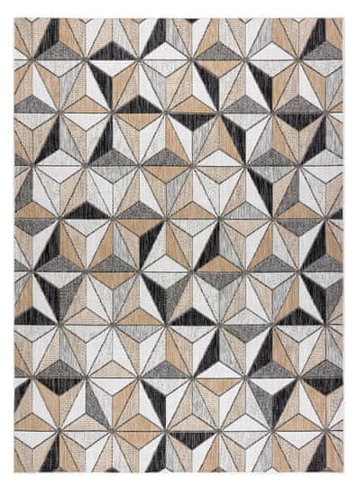 Dywany Łuszczów Kusový koberec Cooper Sisal Mosaic 22222 ecru/black – na von aj na doma