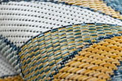 Dywany Łuszczów Kusový koberec Cooper Sisal Mosaic 22222 ecru/navy – na von aj na doma 140x190