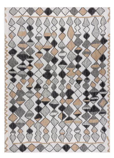 Dywany Łuszczów Kusový koberec Cooper Sisal Diamonds 22217 ecru/black – na von aj na doma