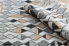 Dywany Łuszczów Kusový koberec Cooper Sisal Diamonds 22217 ecru/black – na von aj na doma 120x170