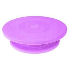 Northix Otočný tortový tanier - fialový - 28 cm 