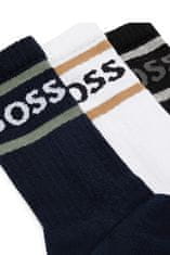 Hugo Boss 3 PACK - pánske ponožky BOSS 50469371-966 (Veľkosť 39-42)