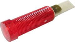 HADEX Kontrolka 230V ISZ s tlejivkou, červená do otvoru 12mm