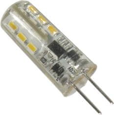 HADEX Žiarovka LED G4 teplá biela, 12V/1,6W, 24x SMD3014, silikónový obal