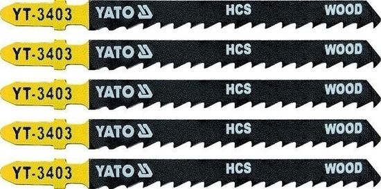 YATO List pílový do priamočiarej píly na drevo typ T 6TPI sada 5 ks
