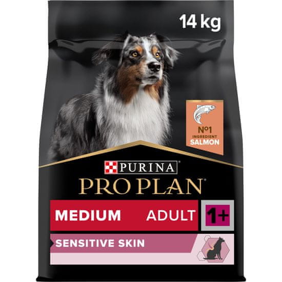 Purina Pro Plan MEDIUM SENSITIVE SKIN losos 14 kg