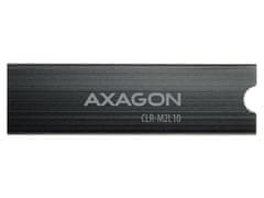 AXAGON CLR-M2L10, hliníkový pasívny chladič pre M.2 2280 SSD, výška 10 mm