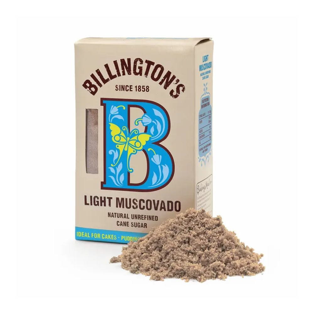 Bilington’s Bilington\'s Light Muscovado prírodný nerafinovaný trstinový cukor 500g