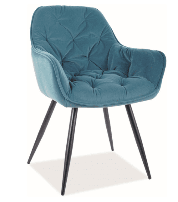 MôjNábytok Signal Jedálenská stolička CHERRY MATT VELVET Farba: Zelená / velvet 75