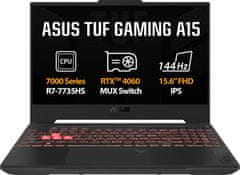 ASUS TUF Gaming A15 (2023) (FA507NV-LP061W), šedá