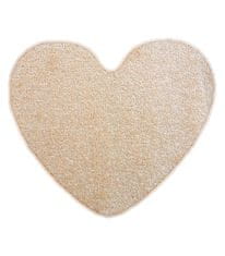 Vopi Kusový koberec Eton béžový srdce 100x120 srdce