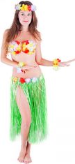 Sukňa havajská - Hawaii - zelená - dĺžka 72 cm