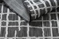 Dywany Łuszczów Kusový koberec Sion Sisal Trellis 22144 black/ecru – na von aj na doma 80x150