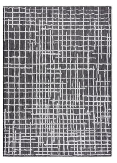 Dywany Łuszczów Kusový koberec Sion Sisal Trellis 22144 black/ecru – na von aj na doma