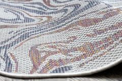 Dywany Łuszczów Kusový koberec Sion Sisal Waves 2836 ecru/blue/pink – na von aj na doma 80x150