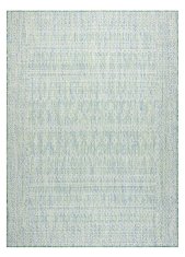 Dywany Łuszczów Kusový koberec Sion Sisal Aztec 22184 green/blue/ecru – na von aj na doma 80x150