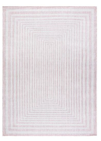 Dywany Łuszczów Kusový koberec Sion Sisal Labirinth 22376 pink/ecru – na von aj na doma