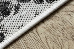 Dywany Łuszczów Kusový koberec Sion Sisal Snake`s skin 22162 ecru/black – na von aj na doma 80x150
