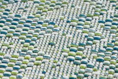 Dywany Łuszczów Kusový koberec Sion Sisal Aztec 22184 green/blue/ecru – na von aj na doma 80x150