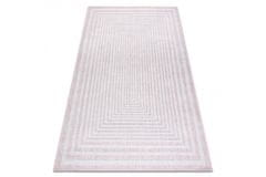 Dywany Łuszczów Kusový koberec Sion Sisal Labirinth 22376 pink/ecru – na von aj na doma 80x150