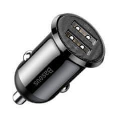 BASEUS Car Charger Grain Pro Dual USB 4.8A čierna (CCALLP-01)