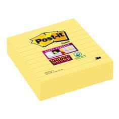 Post-It Bloček Super Sticky 101x101 žltý linajky
