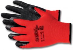 STALCO S-latexové ochranné polyesterové rukavice veľkosti 11