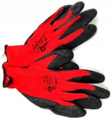 STALCO Ochranné polyesterové rukavice S-latex veľkosť 9
