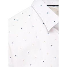Dstreet Pánska košeľa C19 biela dx2445 L
