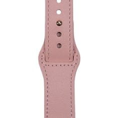 Strapado Kožený sport pro Apple Watch Barva: Černá/stříbrná, Šířka hodinek: 38/40/41 mm, Délka: M/L