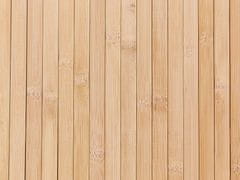 Beliani Bambusový kôš s vekom svetlé drevo KOMARI