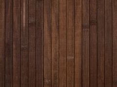 Beliani Bambusový kôš s vekom tmavé drevo KANDY