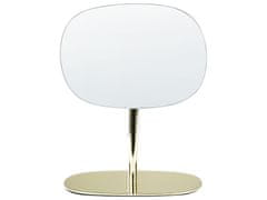 Beliani Kozmetické zrkadlo 20 x 14 cm zlaté CHARENTE