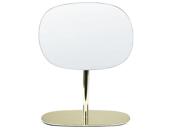 Beliani Kozmetické zrkadlo 20 x 14 cm zlaté CHARENTE