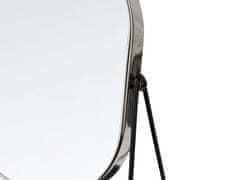 Beliani Kozmetické zrkadlo 20 x 22 cm čierne CORREZE