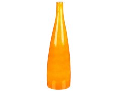 Beliani Terakotová váza na kvety 50 cm oranžová SABADELL