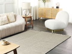 Beliani Vlnený koberec 160 x 230 cm sivý TEKELER