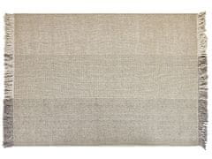 Beliani Vlnený koberec 160 x 230 cm sivý TEKELER