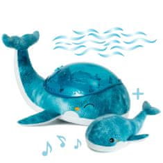 Cloud B Cloud bTranquil Whale- Nočné svetielko - Veľryba, modrá