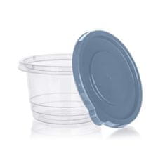 Banquet Sada plastových okrúhlych dóz LOREN 1230 ml, modrá